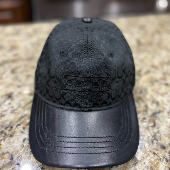 COPY - Coach baseball hat, leather bill EUC - Picture 2 of 5